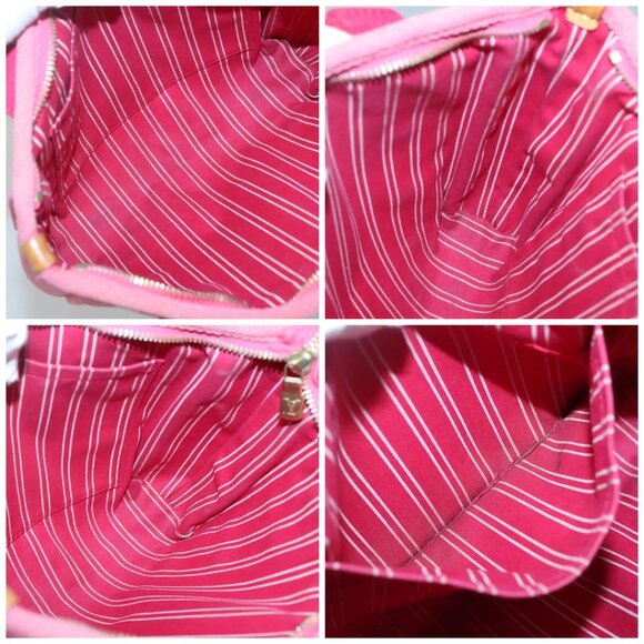 LOUIS VUITTON Antigua Cabas PM Hand Bag Rouge Pink - Picture 15 of 16